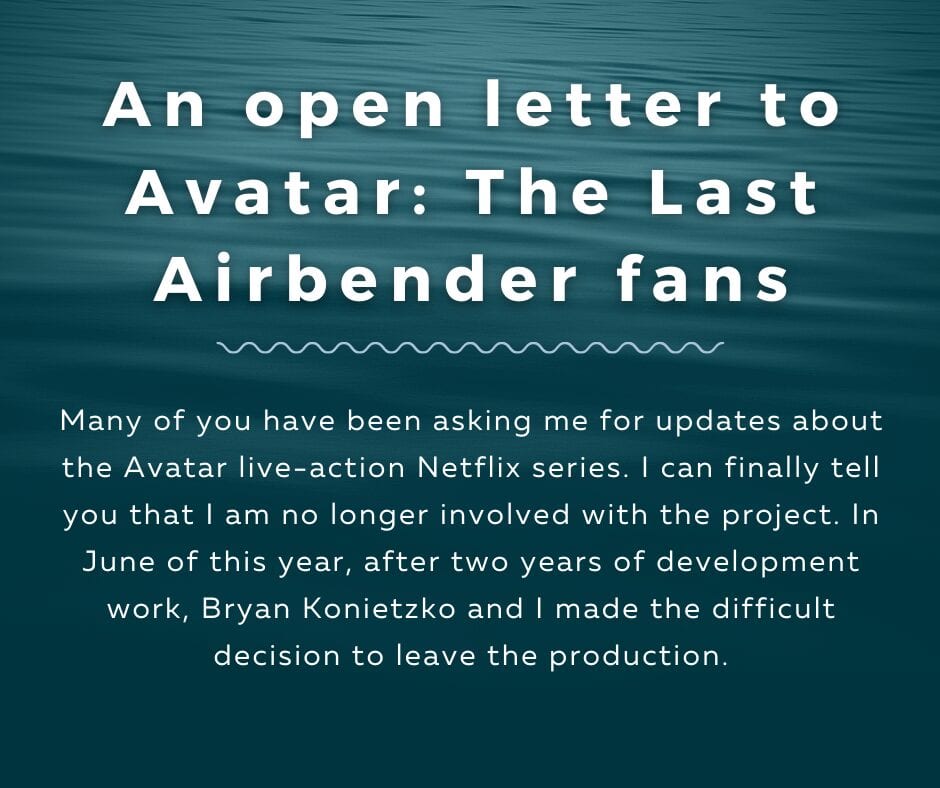 Creators Leave Avatar Remake