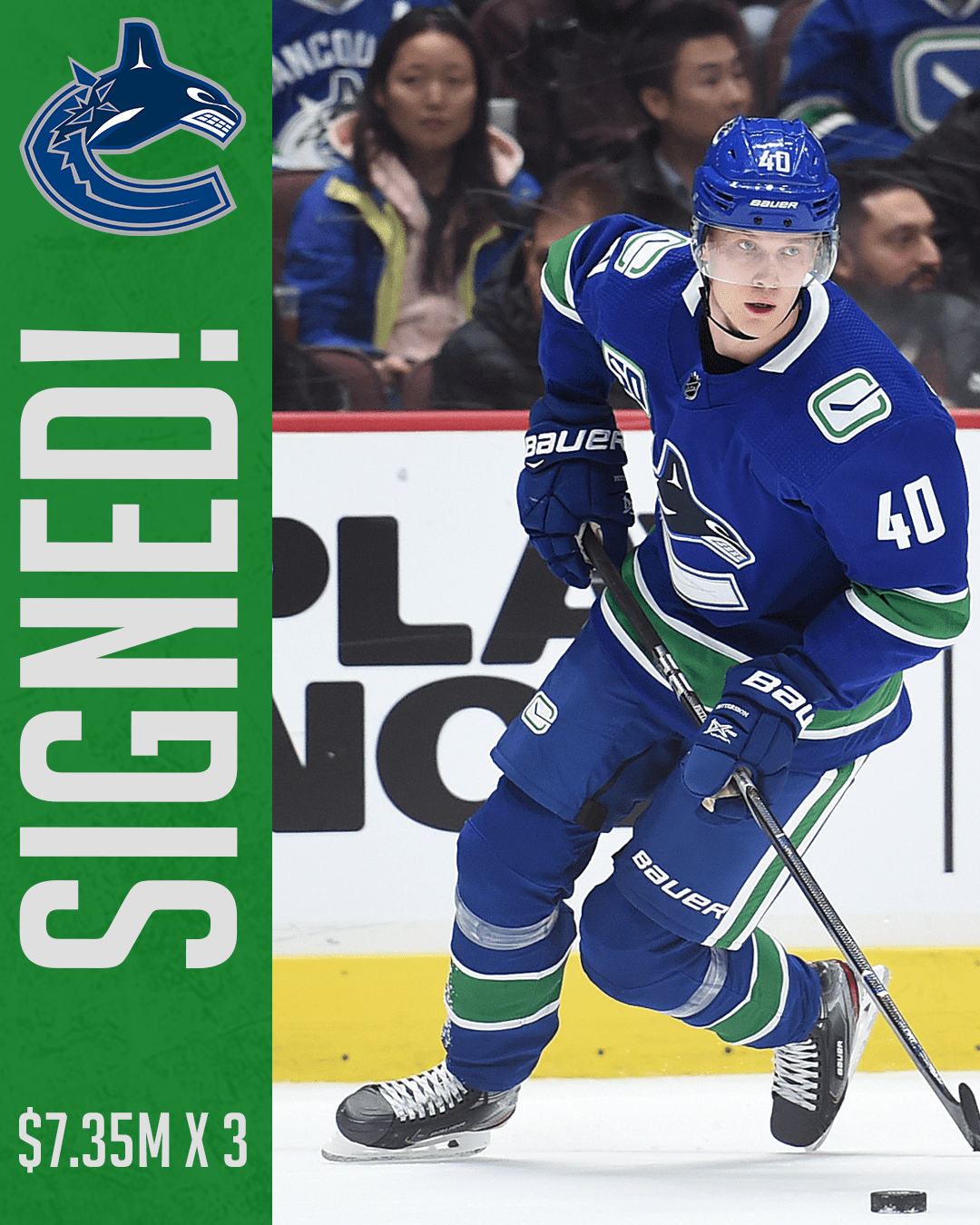 Vancouver Canucks Officially Sign Elias Pettersson And Quinn Hughes Geeks Gamers