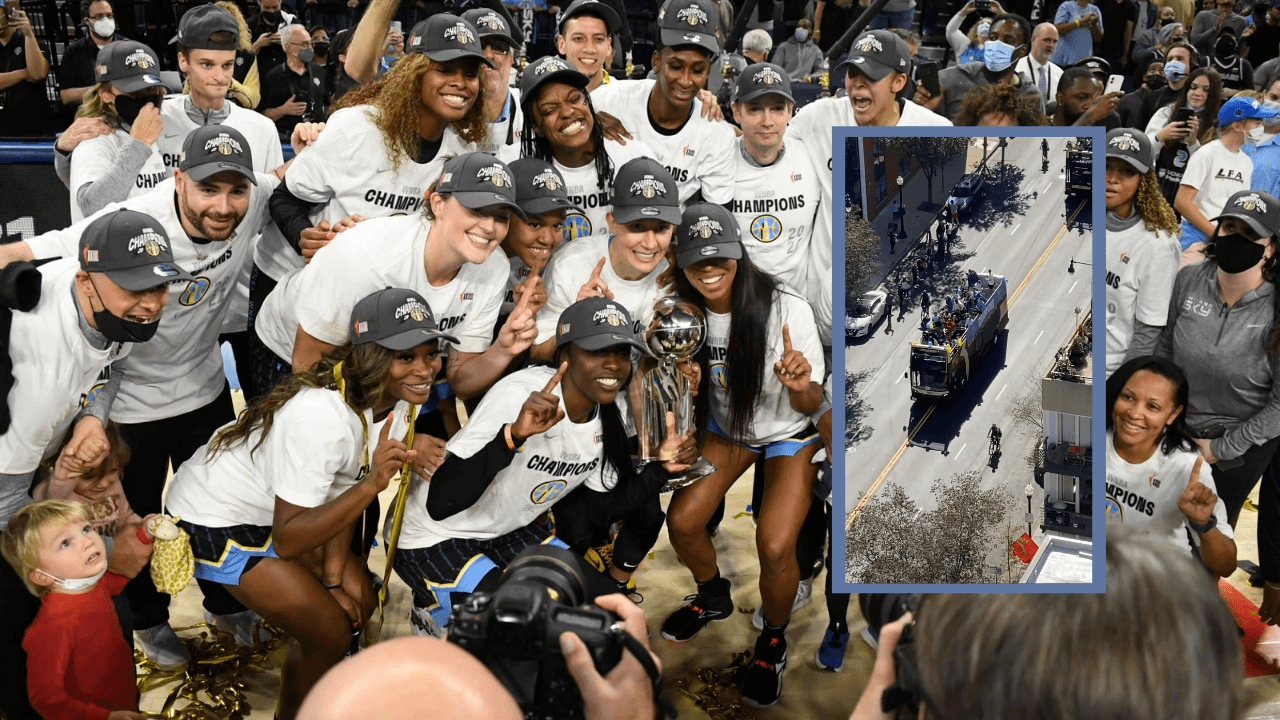 WNBA's Chicago Sky Championship Parade Has An Appropriate Turnout