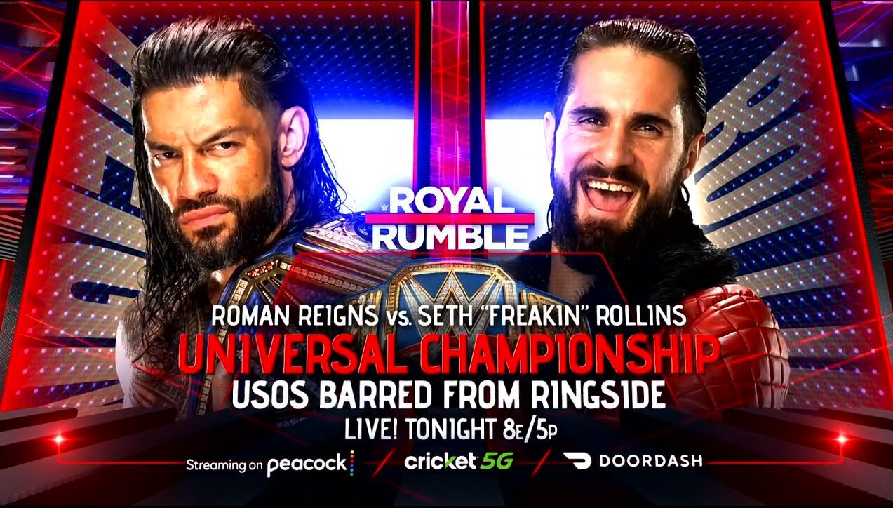 Royal Rumble results, Roman Reigns vs. Seth Rollins