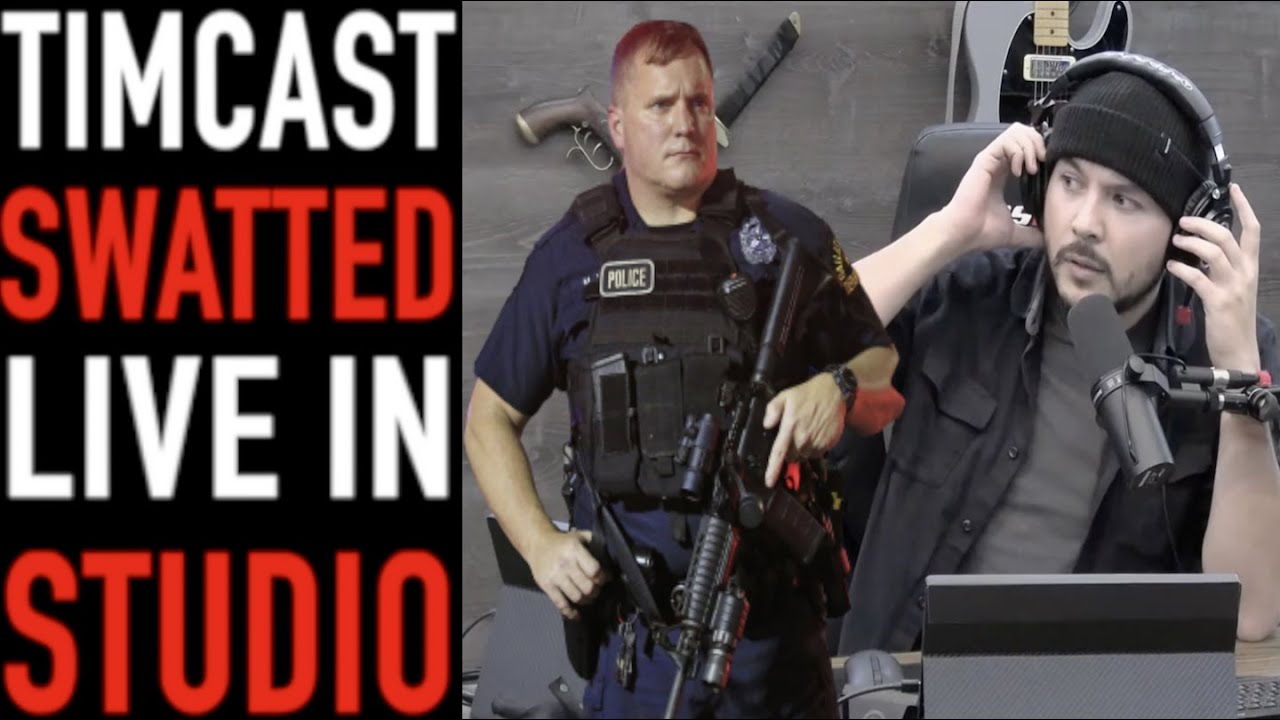 Tim Pool Swatted Live in Studio While Streaming Timcast IRL Show ...