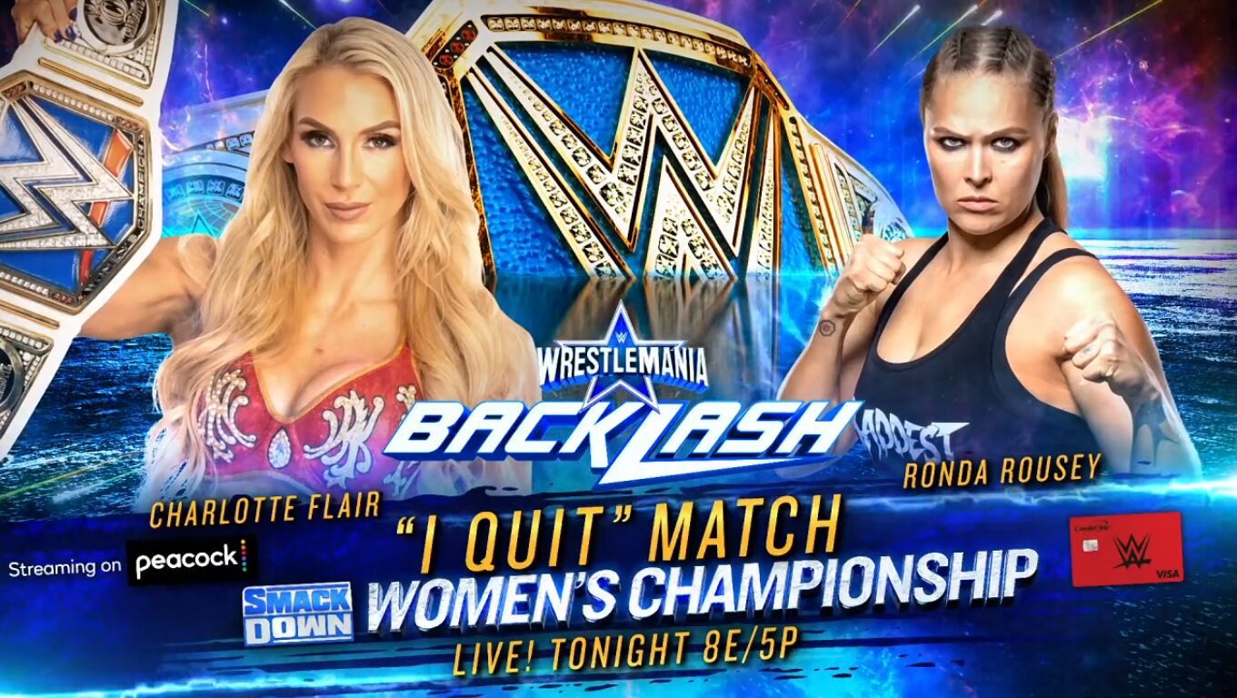WWE Backlash Results: Charlotte Flair vs. Ronda Rousey