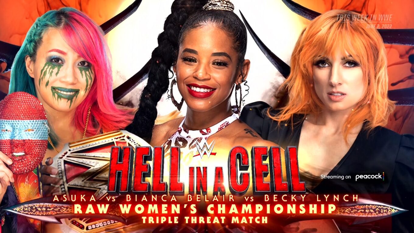 WWE Hell in a Cell results: Asuka vs. Bianca Belair vs. Becky Lynch