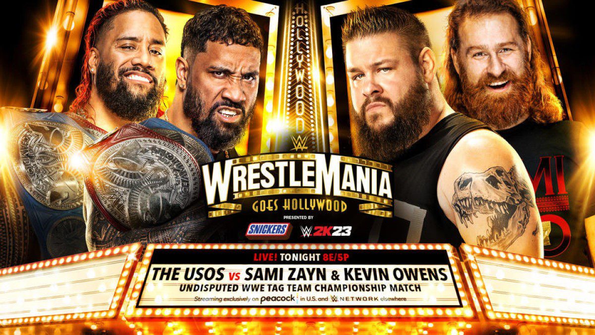WWE WrestleMania 39 results - night 1: The Usos Vs. Kevin Owens & Sami Zayn