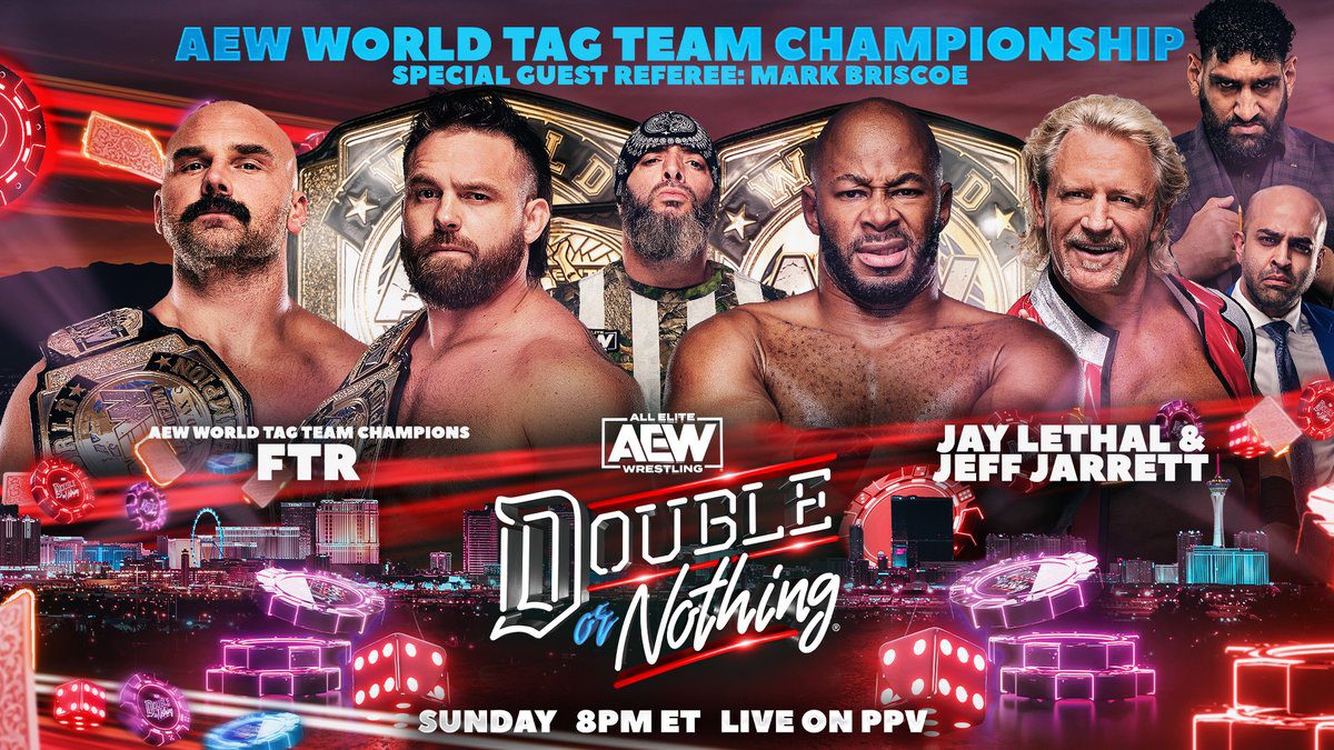 AEW Double or Nothing Results 2023: FTR vs. Jarrett & Lethal