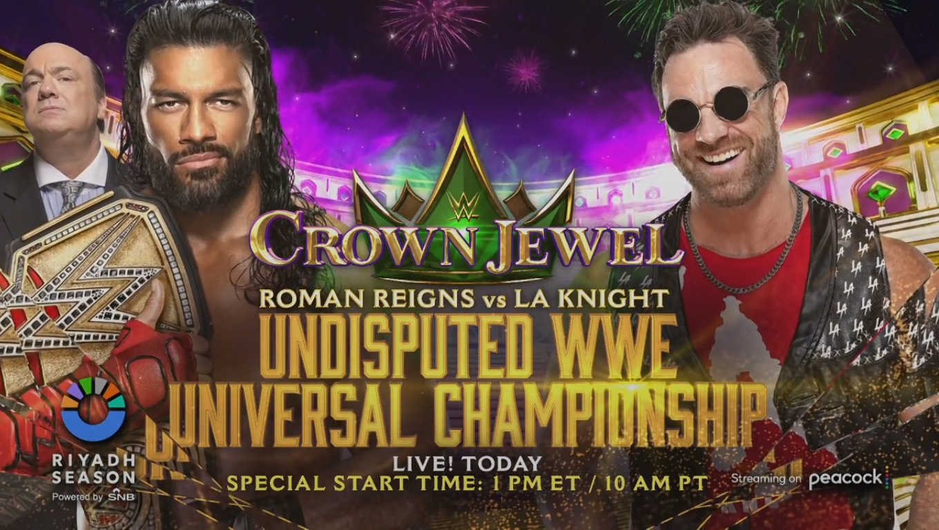 WWE Crown Jewel Results (2023): Roman Reigns vs LA Knight