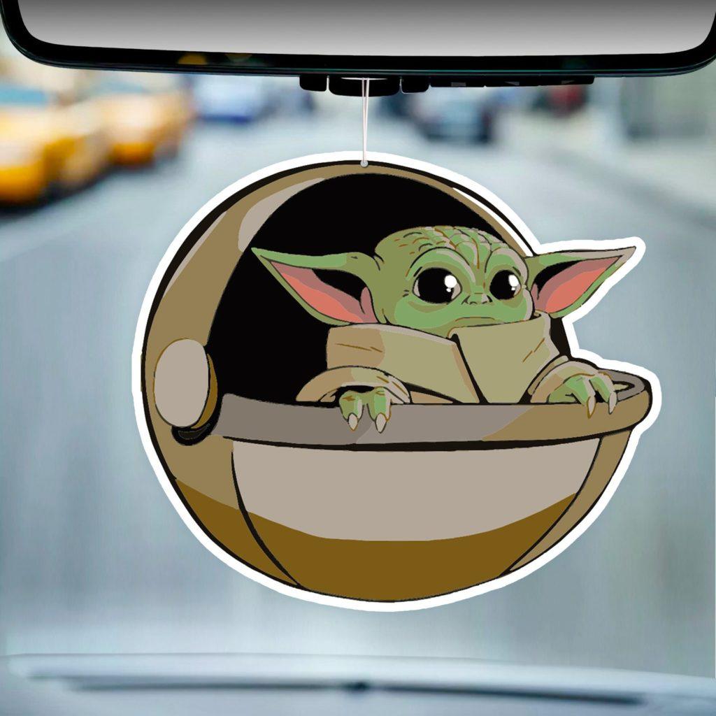 baby yoda rear view mirror