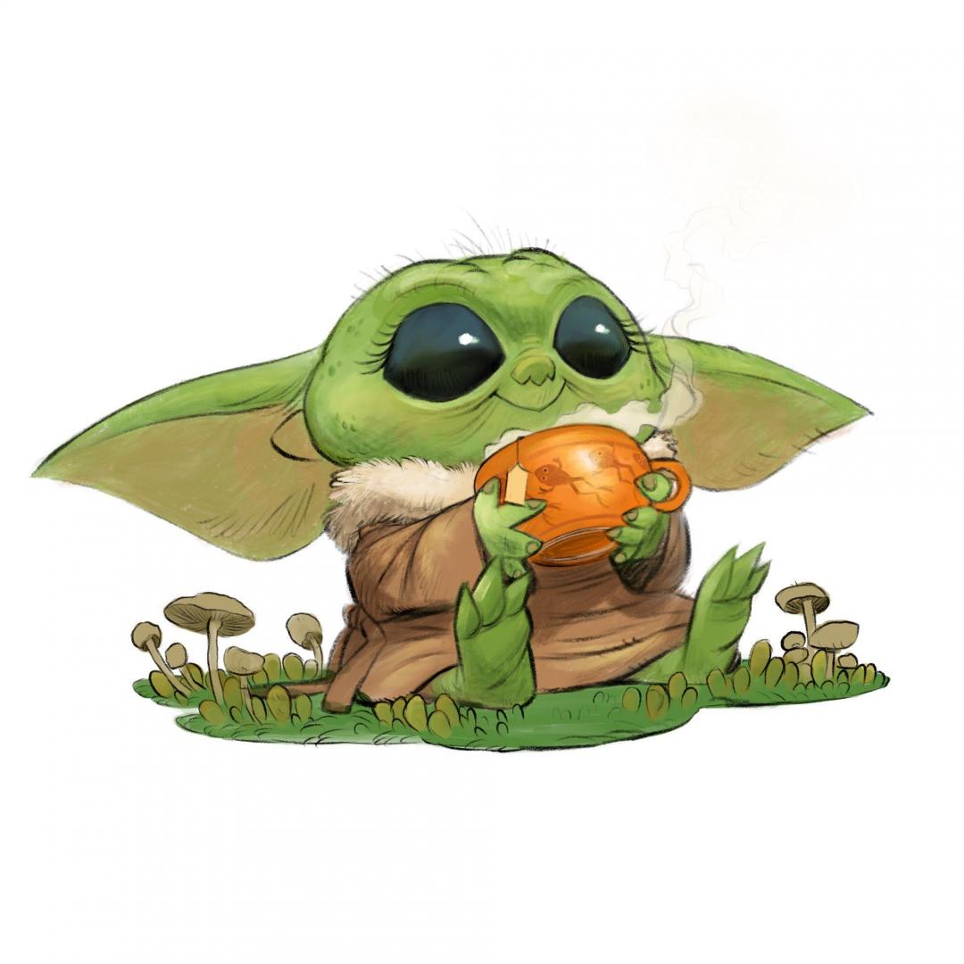 Baby yoda geeks gamers