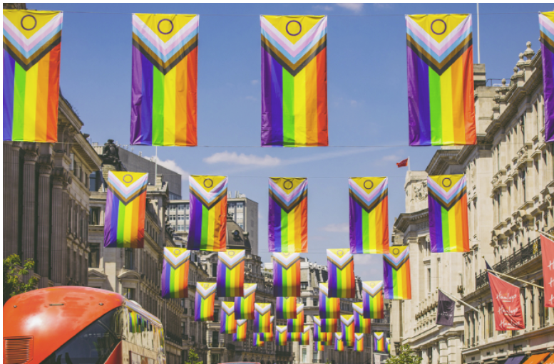 pride flags streets uk